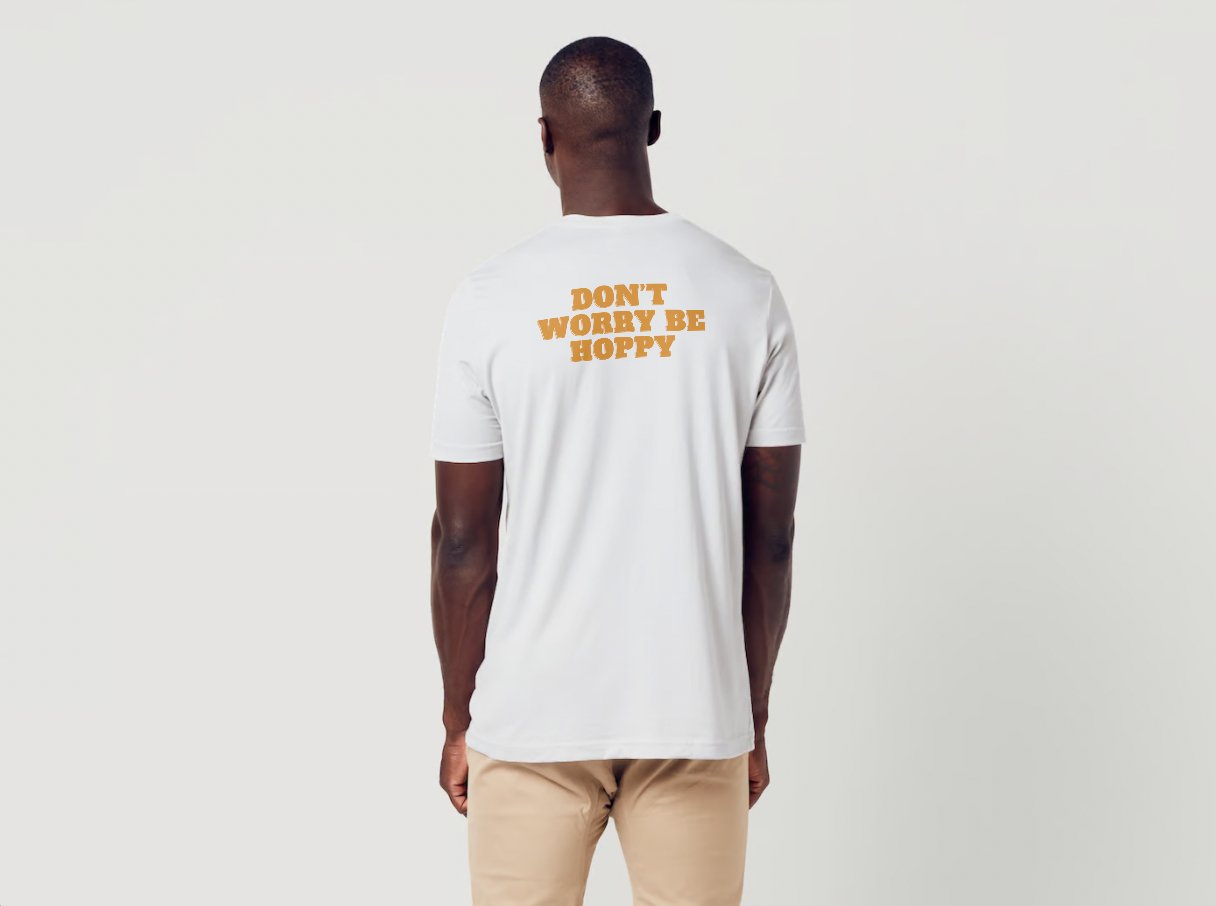 Don't Worry Be Hoppy Beer Lanyard - White T Shirt - #shop_name - #BeerLanyard