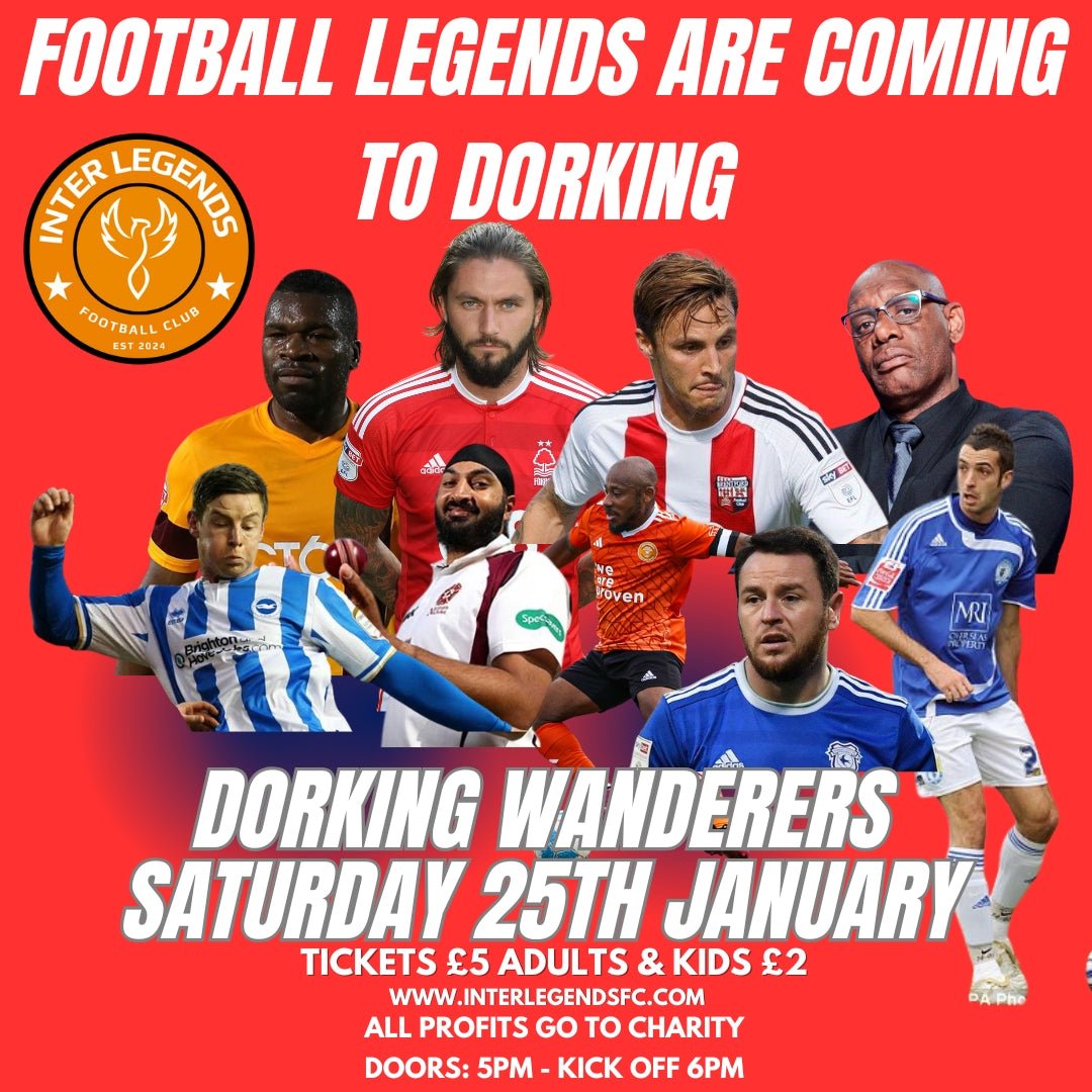 Beer Lanyard Football Legends vs Beder FC - Dorking Wanderers - DORKING - 25th January - ADULT TICKET - #shop_name - #BeerLanyard