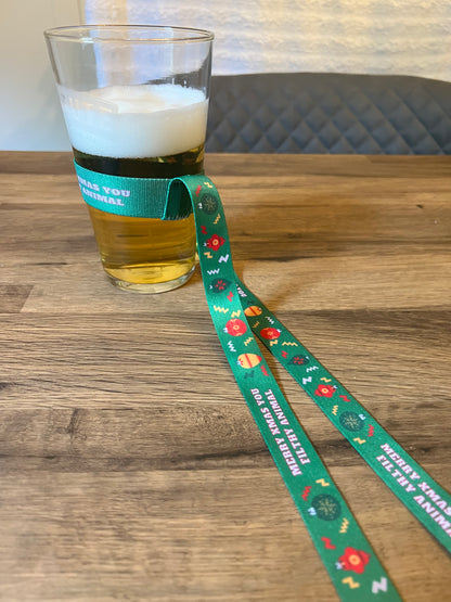 Filthy Animal Christmas Beer Lanyard Edition