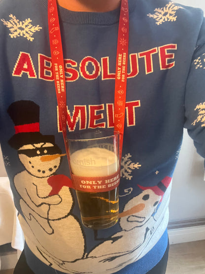 Bah Humbug Christmas Beer Lanyard Edition