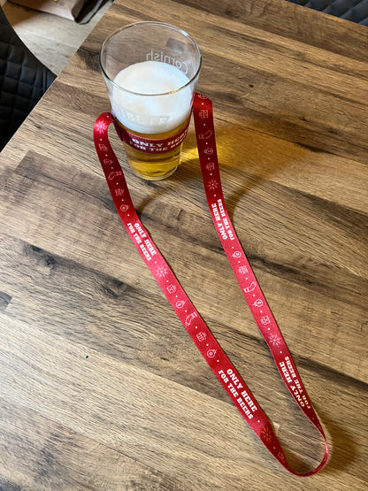 Bah Humbug Christmas Beer Lanyard Edition