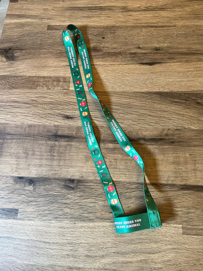 Filthy Animal Christmas Beer Lanyard Edition