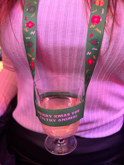 Filthy Animal Christmas Beer Lanyard Edition