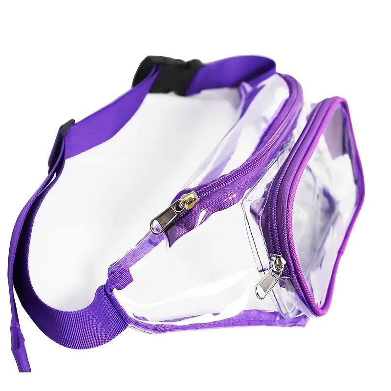 Purple Trim See Through Festival Bum Bag - #shop_name - #BeerLanyard