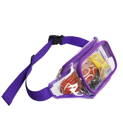 Purple Trim See Through Festival Bum Bag - #shop_name - #BeerLanyard