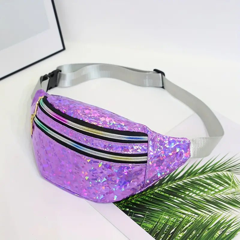 Purple Sparkly Festival Bum Bag - #shop_name - #BeerLanyard