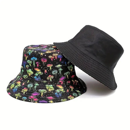 Beer Lanyard Raver Mushroom Bucket Hat Reversible Festival Bucket Hat - #shop_name - #BeerLanyard