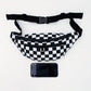 Beer Lanyard Black & White Checkered Festival Bum Bag - #shop_name - #BeerLanyard